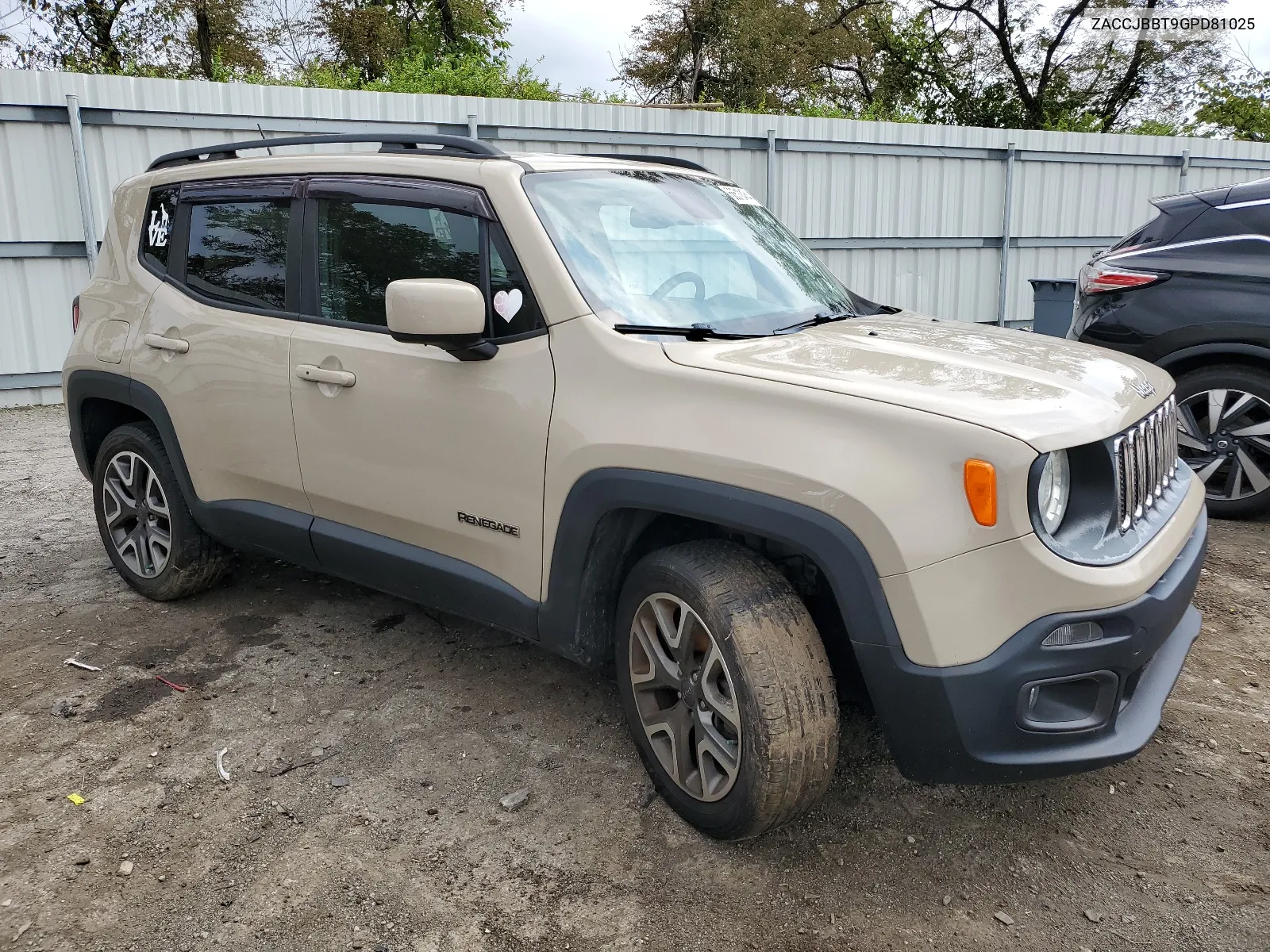 2016 Jeep Renegade Latitude VIN: ZACCJBBT9GPD81025 Lot: 66510464