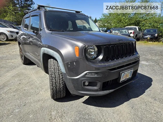 2016 Jeep Renegade Latitude VIN: ZACCJBBT8GPC87668 Lot: 66821424