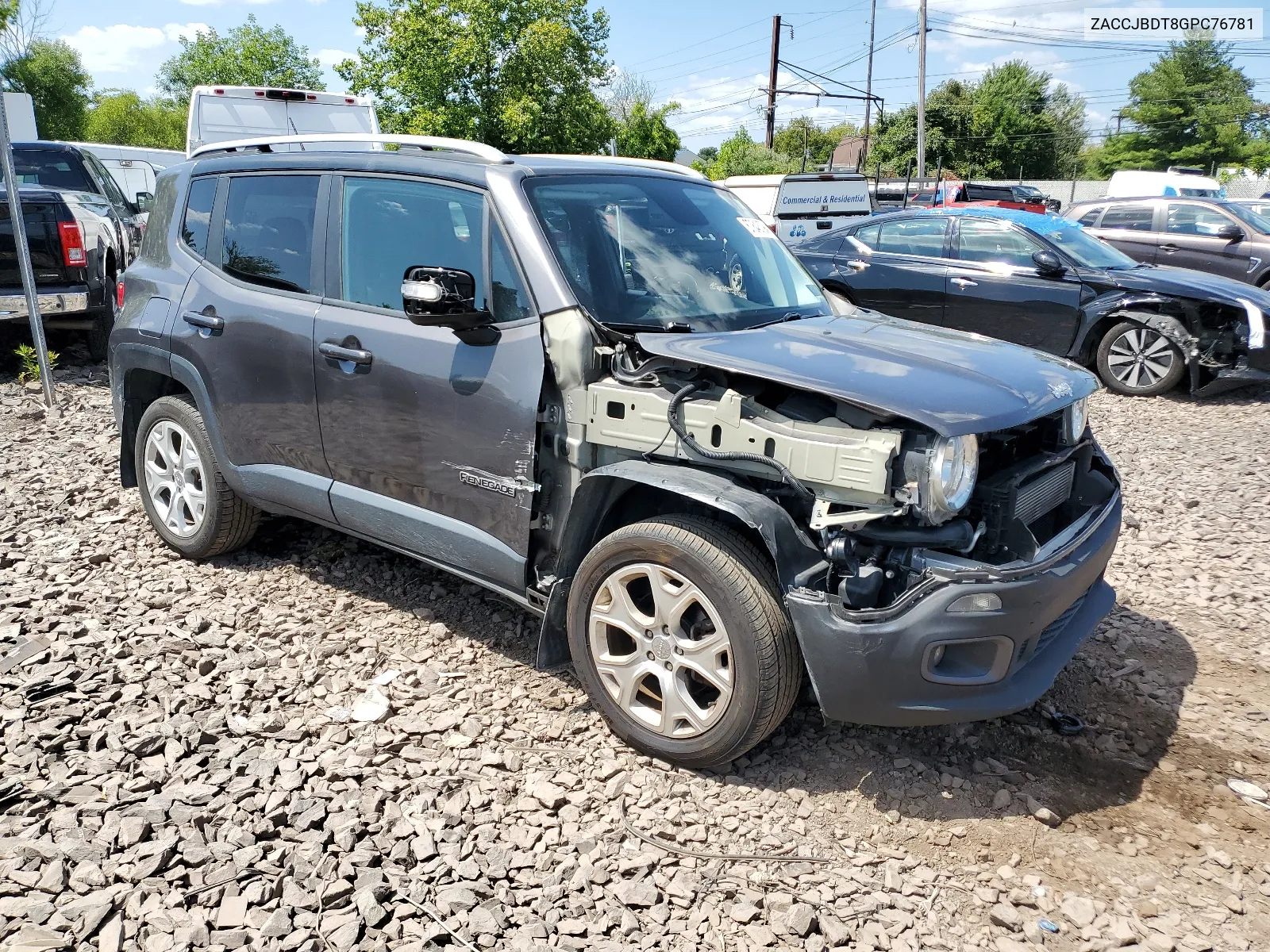 2016 Jeep Renegade Limited VIN: ZACCJBDT8GPC76781 Lot: 67848794