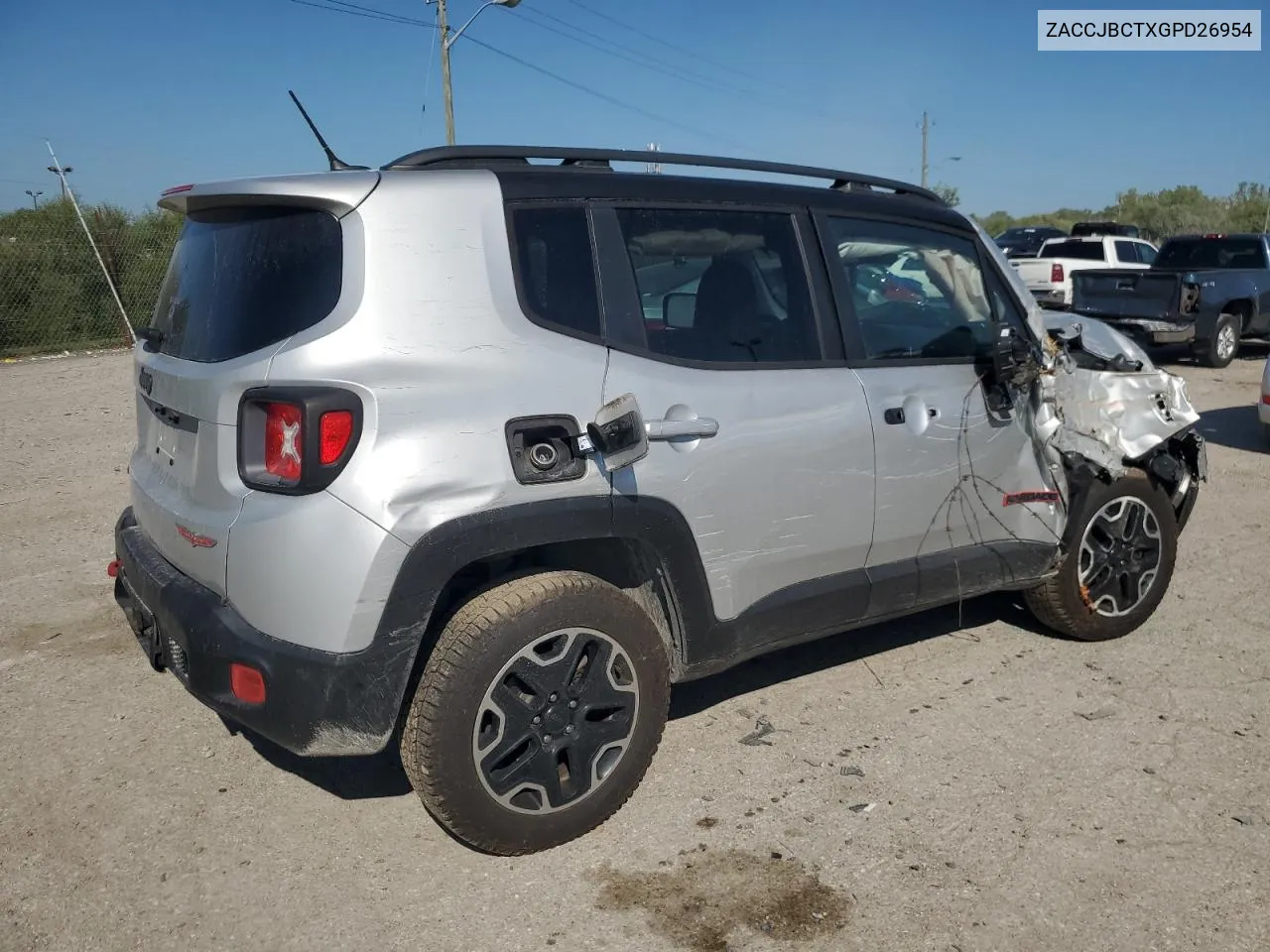 2016 Jeep Renegade Trailhawk VIN: ZACCJBCTXGPD26954 Lot: 69466954