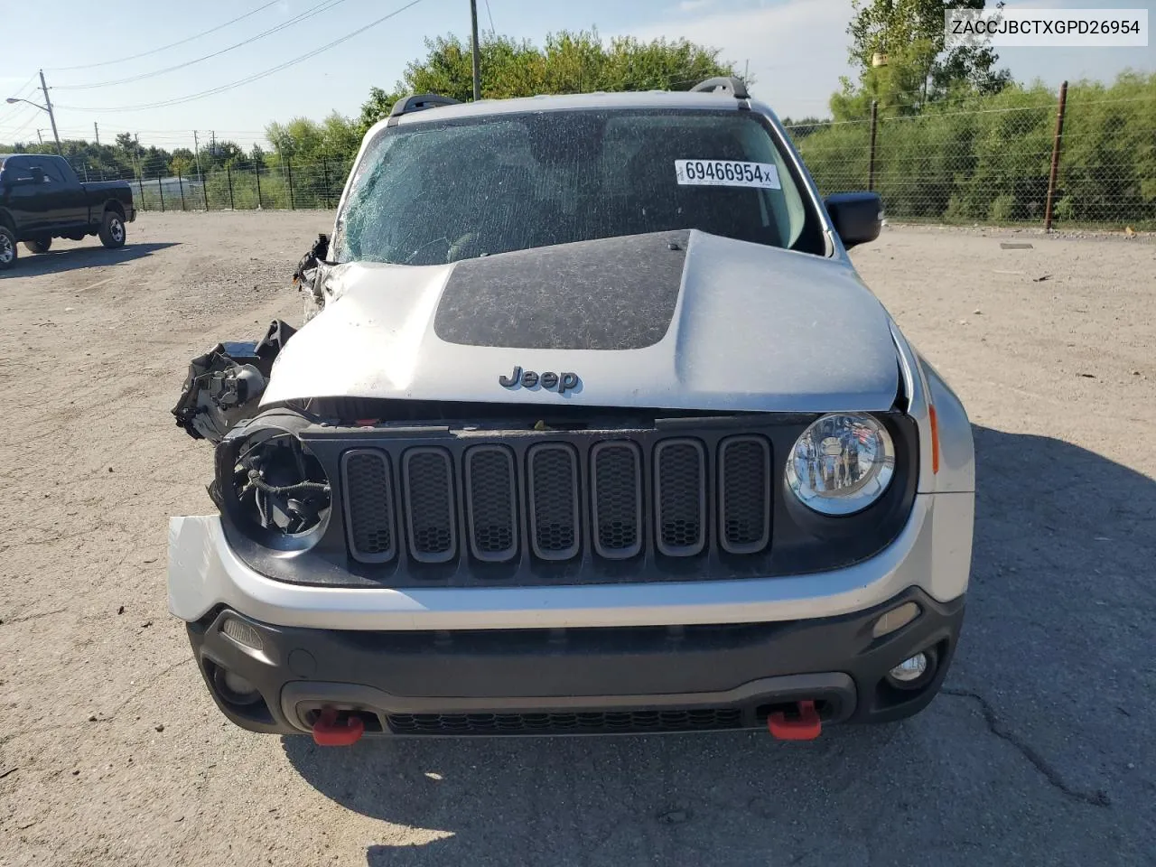 2016 Jeep Renegade Trailhawk VIN: ZACCJBCTXGPD26954 Lot: 69466954