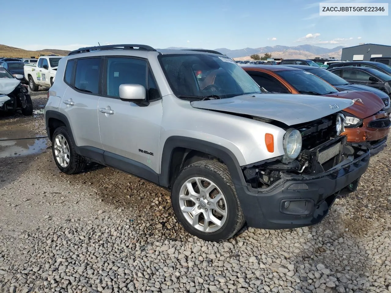 2016 Jeep Renegade Latitude VIN: ZACCJBBT5GPE22346 Lot: 71227764