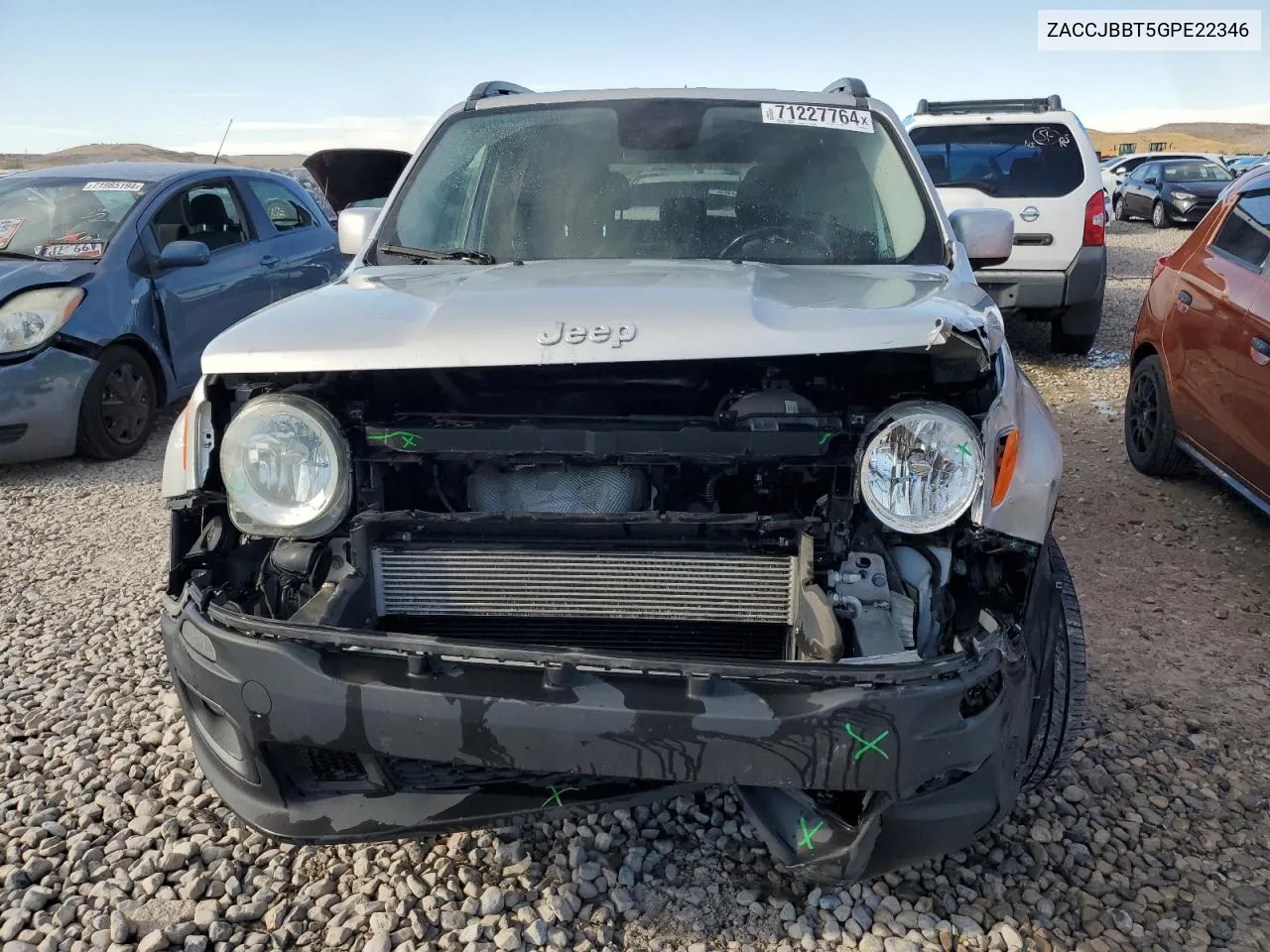 2016 Jeep Renegade Latitude VIN: ZACCJBBT5GPE22346 Lot: 71227764