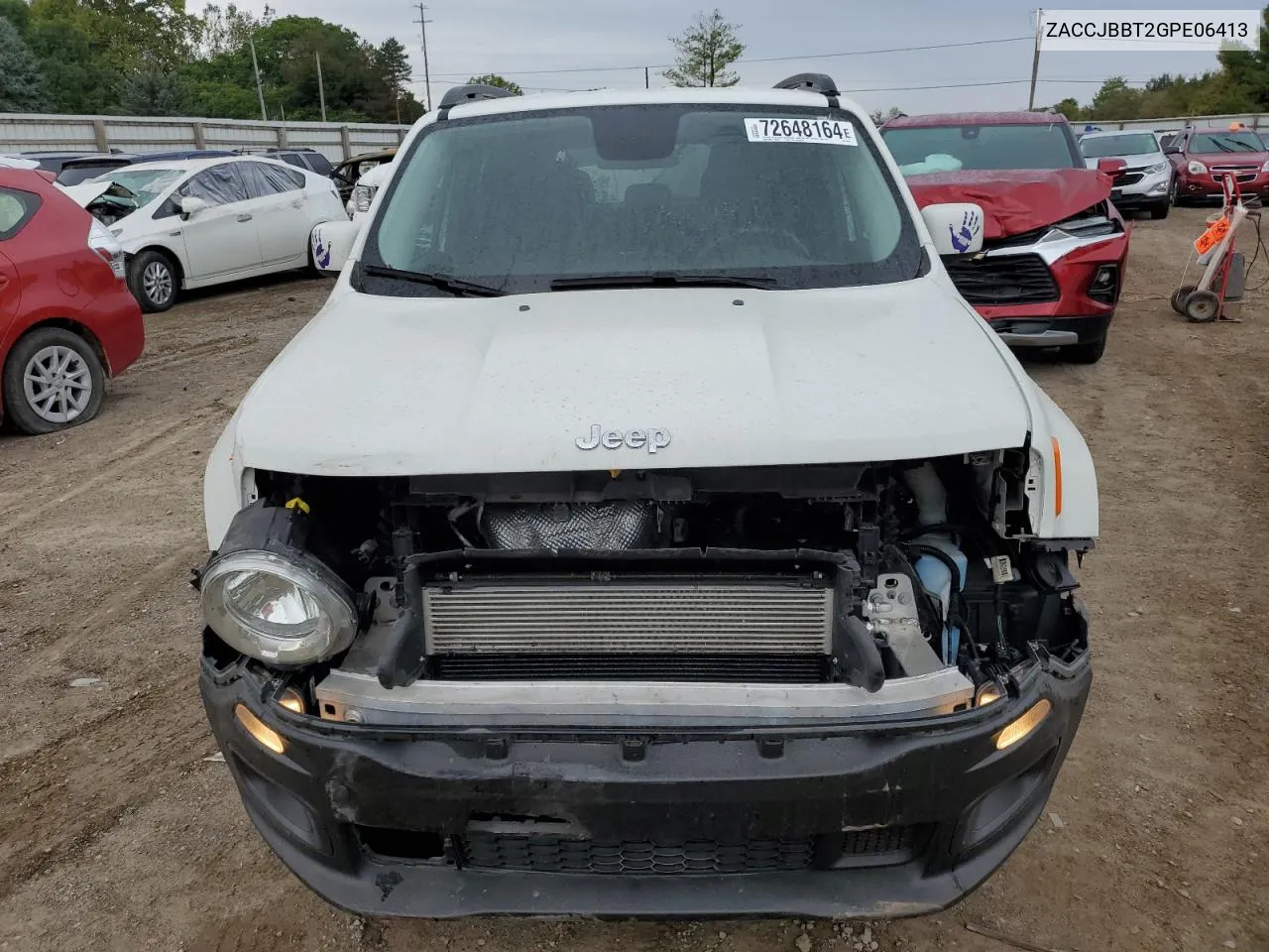 2016 Jeep Renegade Latitude VIN: ZACCJBBT2GPE06413 Lot: 72648164