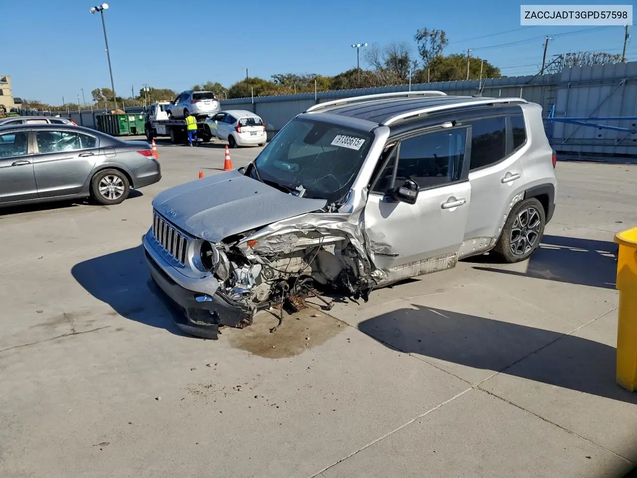ZACCJADT3GPD57598 2016 Jeep Renegade Limited