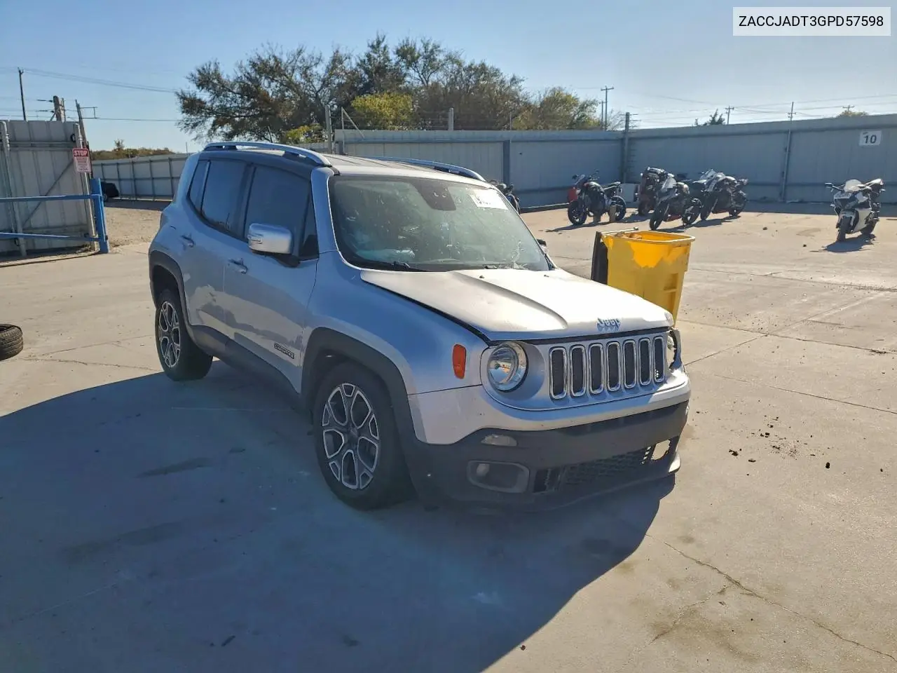 ZACCJADT3GPD57598 2016 Jeep Renegade Limited