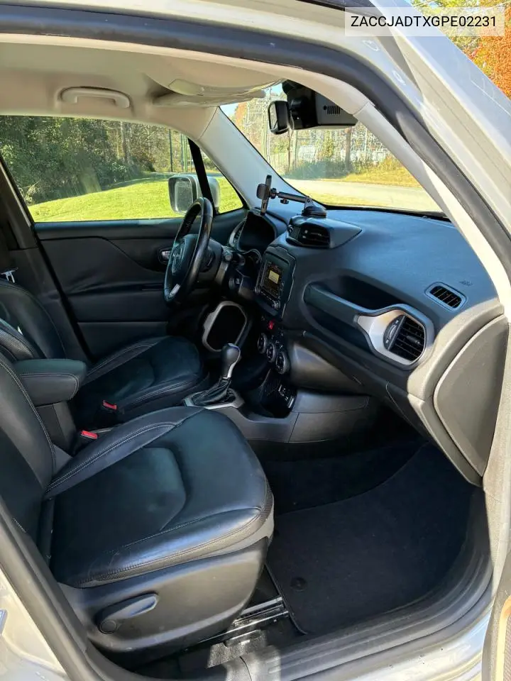 ZACCJADTXGPE02231 2016 Jeep Renegade Limited