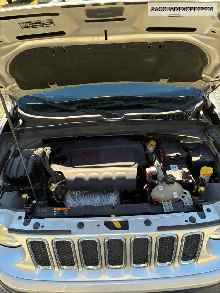 ZACCJADTXGPE02231 2016 Jeep Renegade Limited