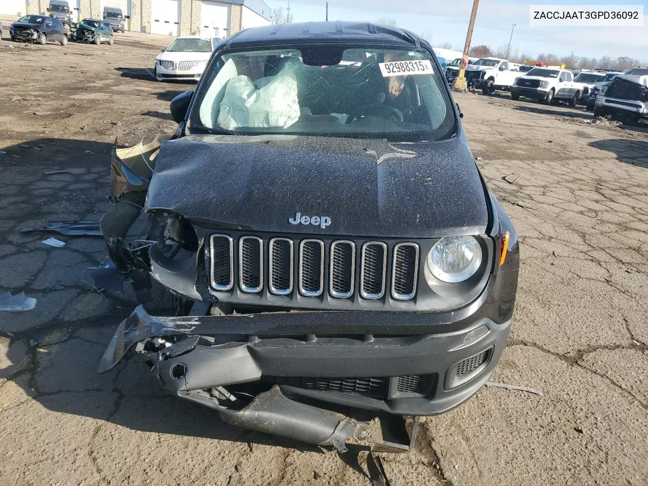 ZACCJAAT3GPD36092 2016 Jeep Renegade Sport