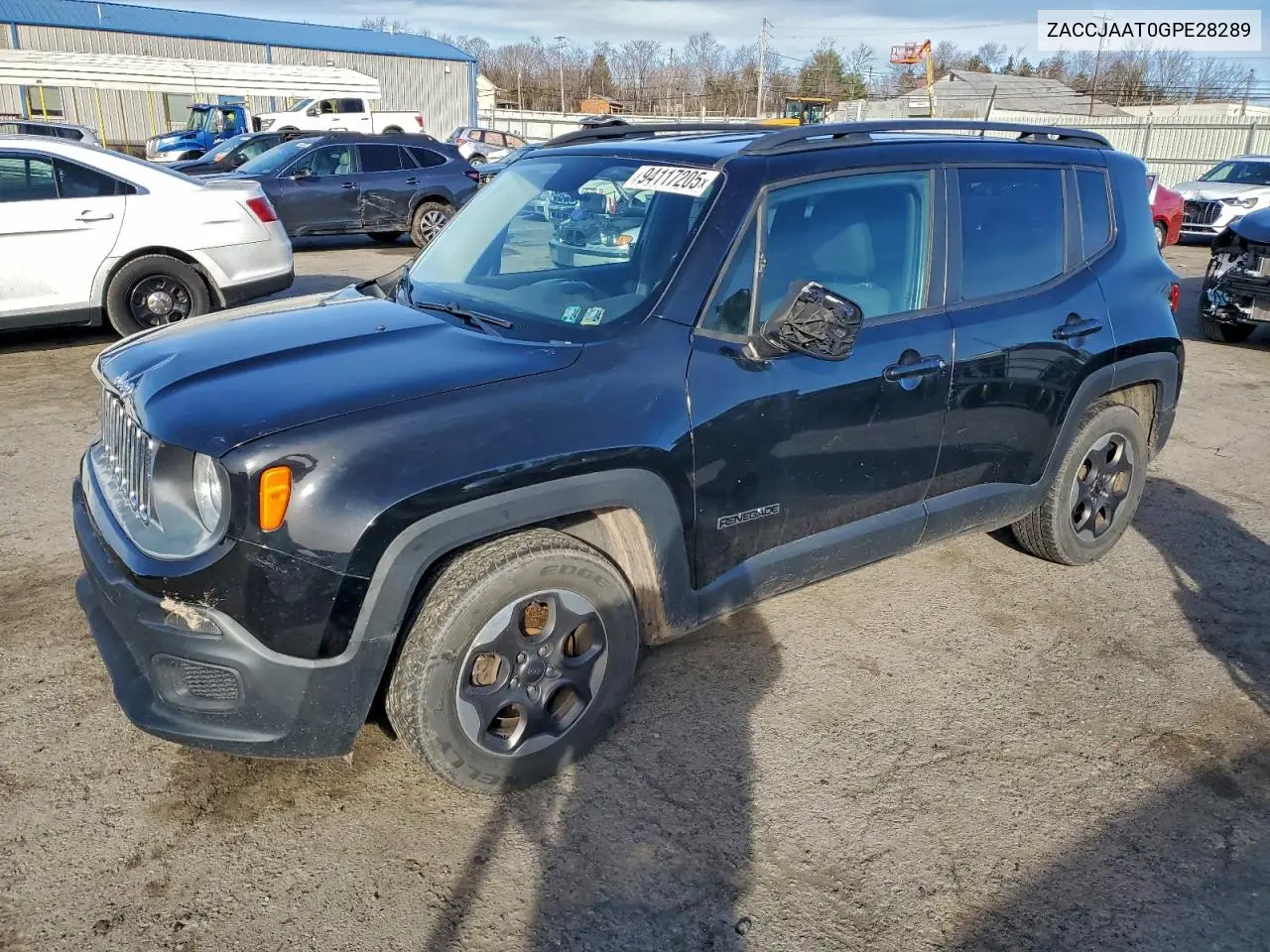 ZACCJAAT0GPE28289 2016 Jeep Renegade Sport