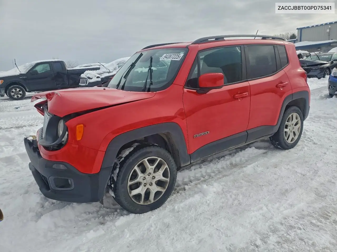 ZACCJBBT0GPD75341 2016 Jeep Renegade Latitude