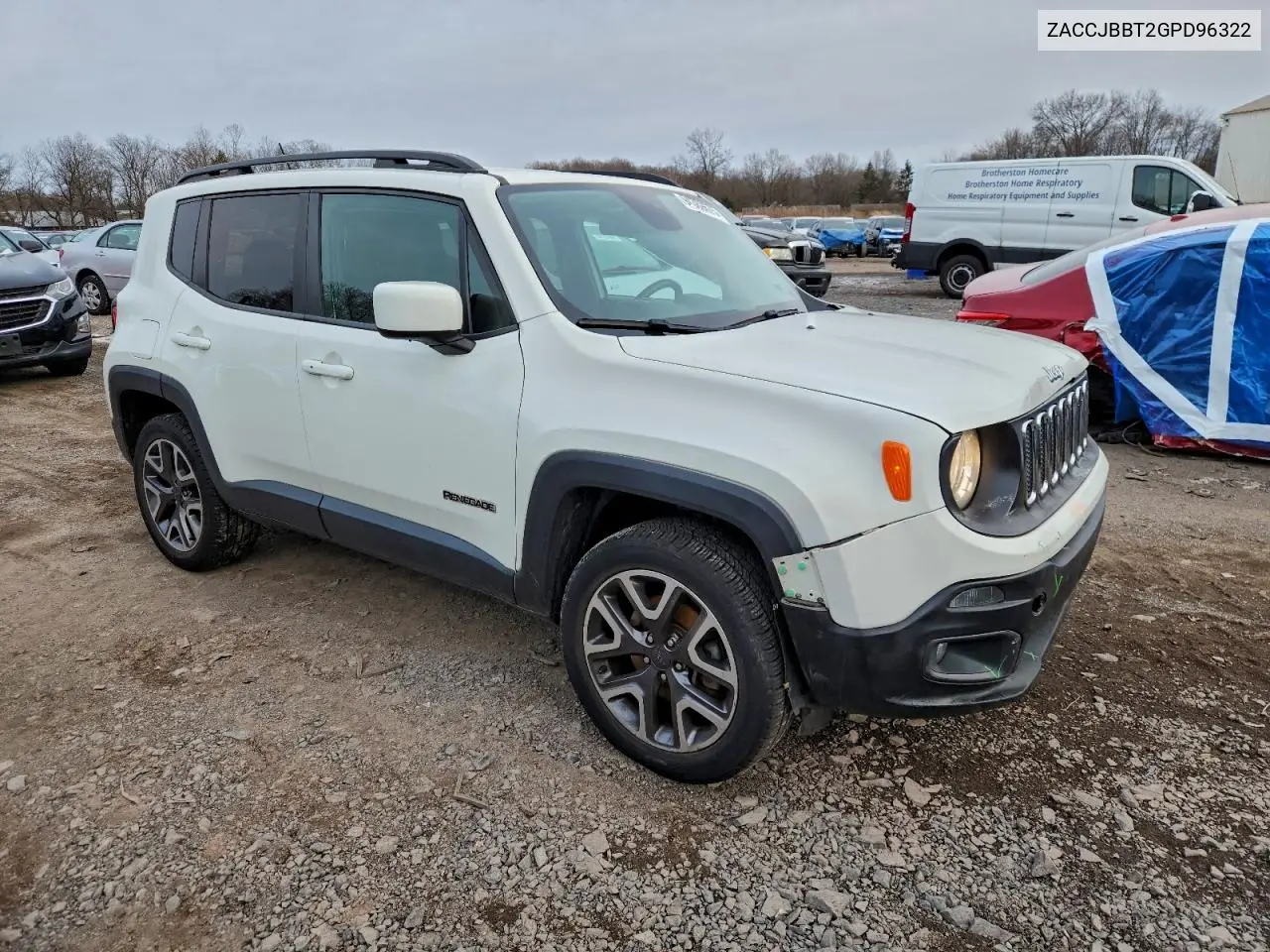 ZACCJBBT2GPD96322 2016 Jeep Renegade Latitude