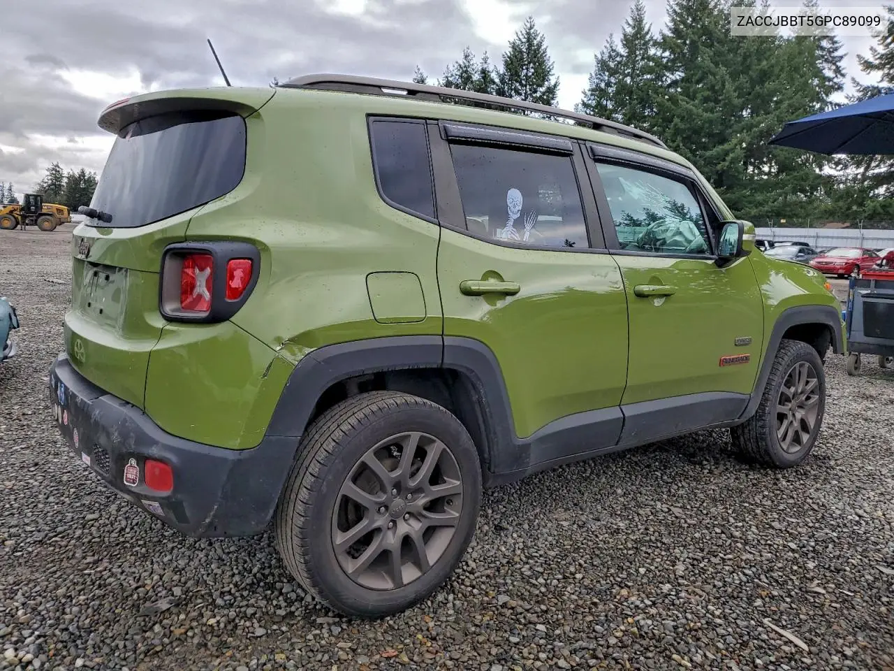 ZACCJBBT5GPC89099 2016 Jeep Renegade Latitude