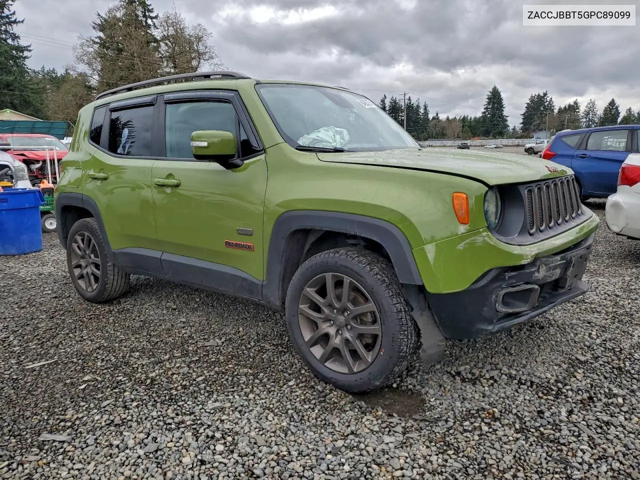 ZACCJBBT5GPC89099 2016 Jeep Renegade Latitude