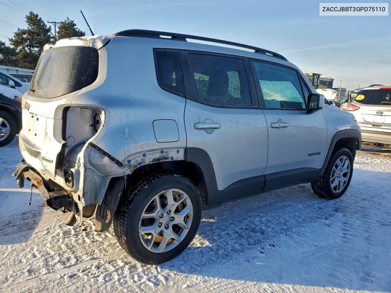 ZACCJBBT3GPD75110 2016 Jeep Renegade Latitude
