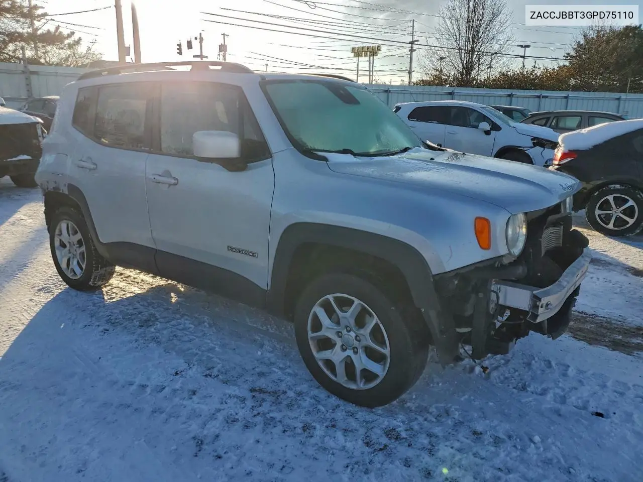ZACCJBBT3GPD75110 2016 Jeep Renegade Latitude