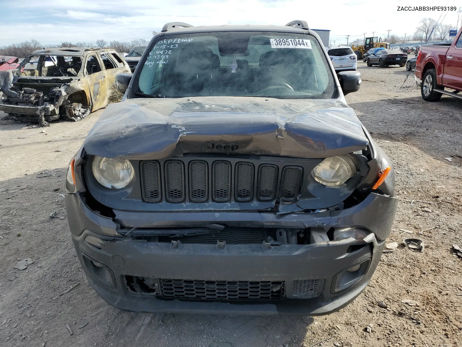 2017 Jeep Renegade Latitude VIN: ZACCJABB3HPE93189 Lot: 38951044