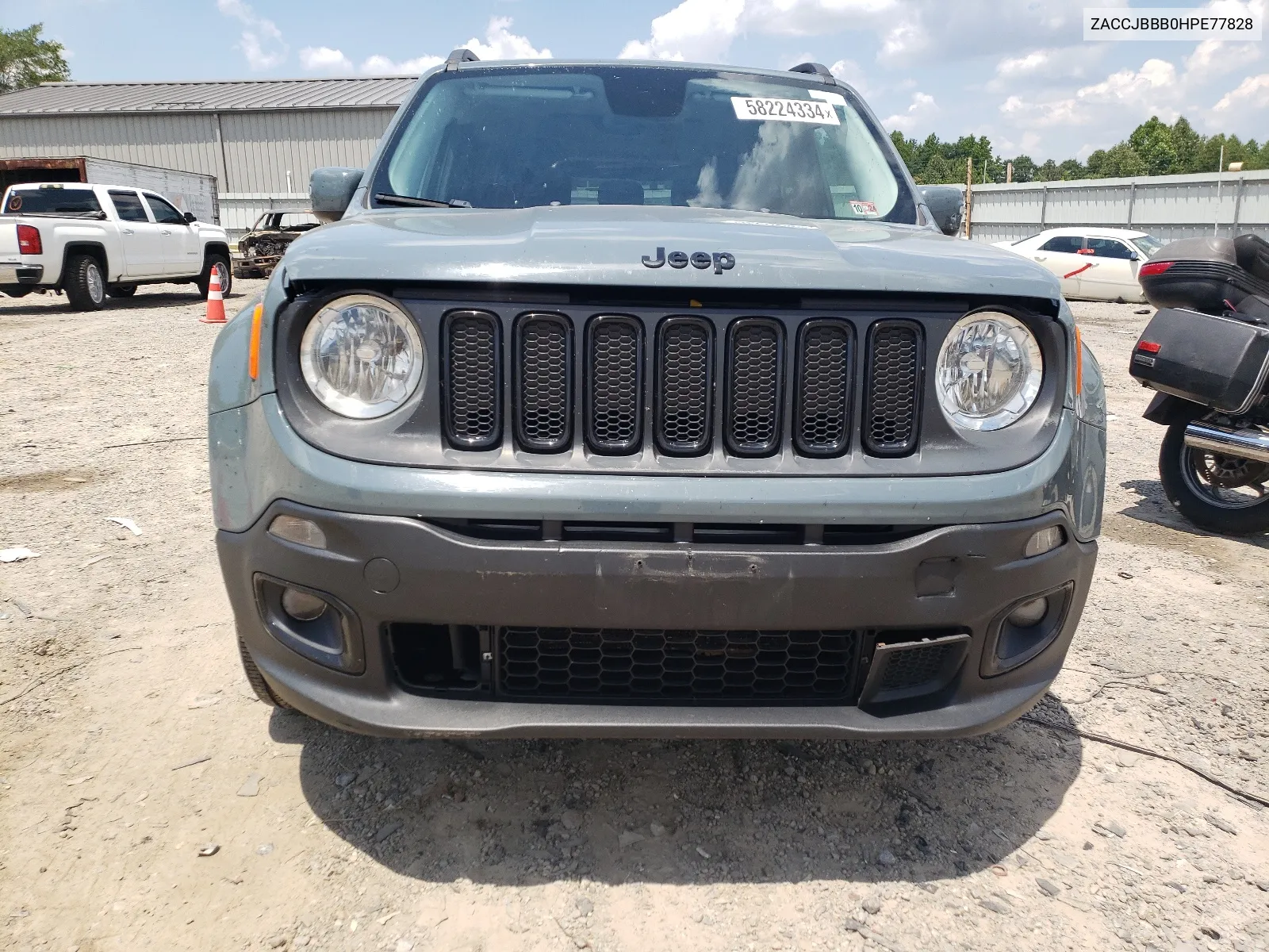 2017 Jeep Renegade Latitude VIN: ZACCJBBB0HPE77828 Lot: 58224334