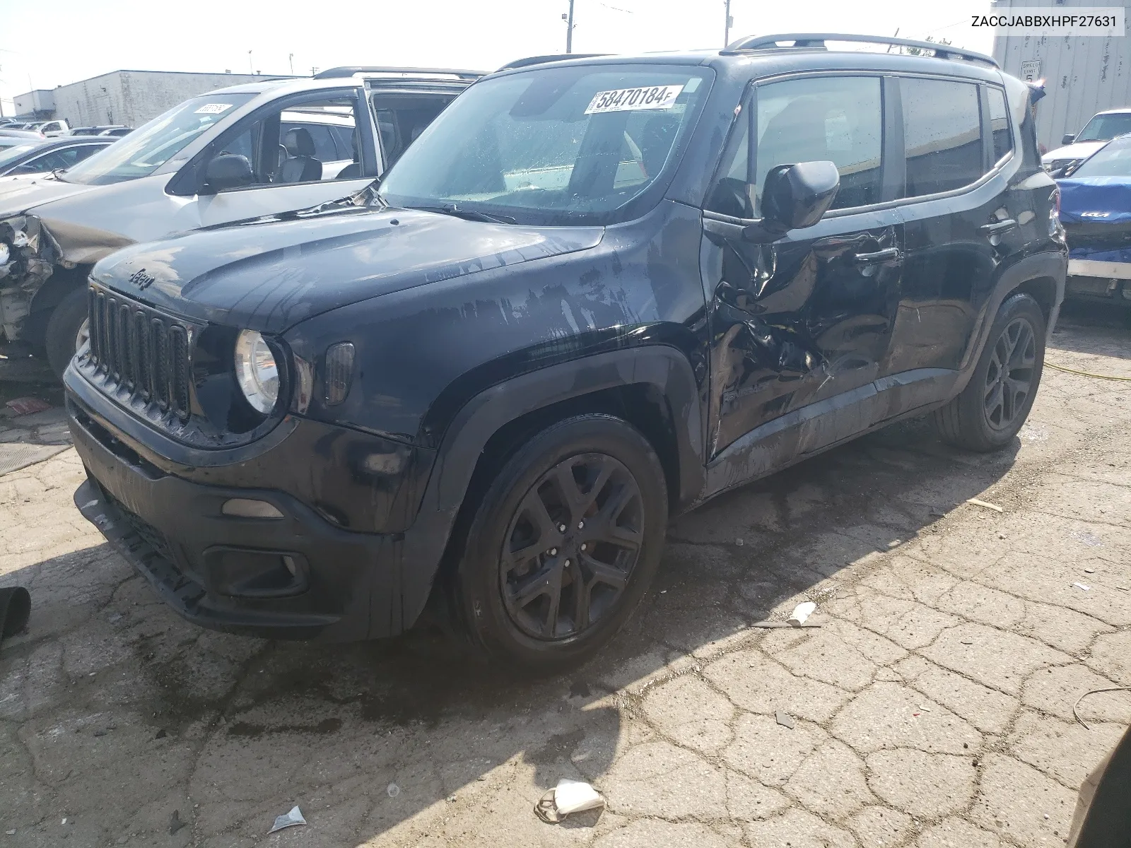 2017 Jeep Renegade Latitude VIN: ZACCJABBXHPF27631 Lot: 58470184