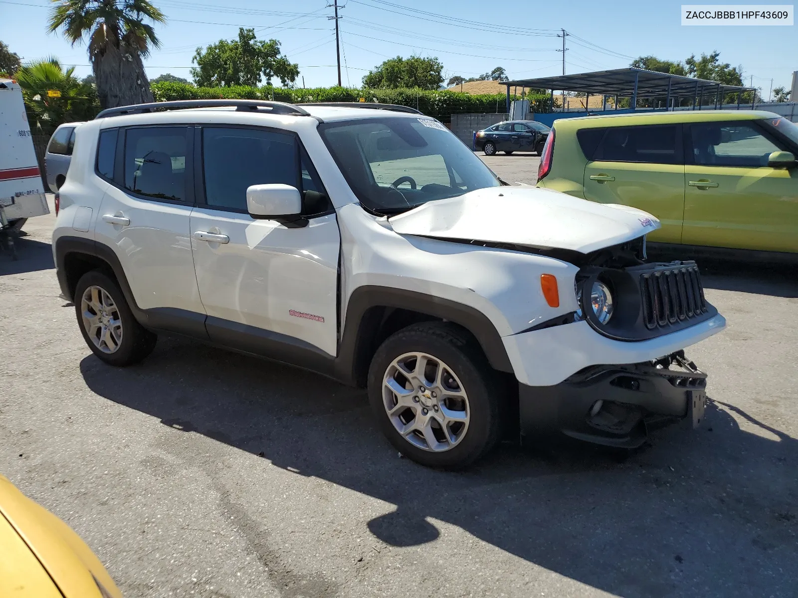 2017 Jeep Renegade Latitude VIN: ZACCJBBB1HPF43609 Lot: 61511564