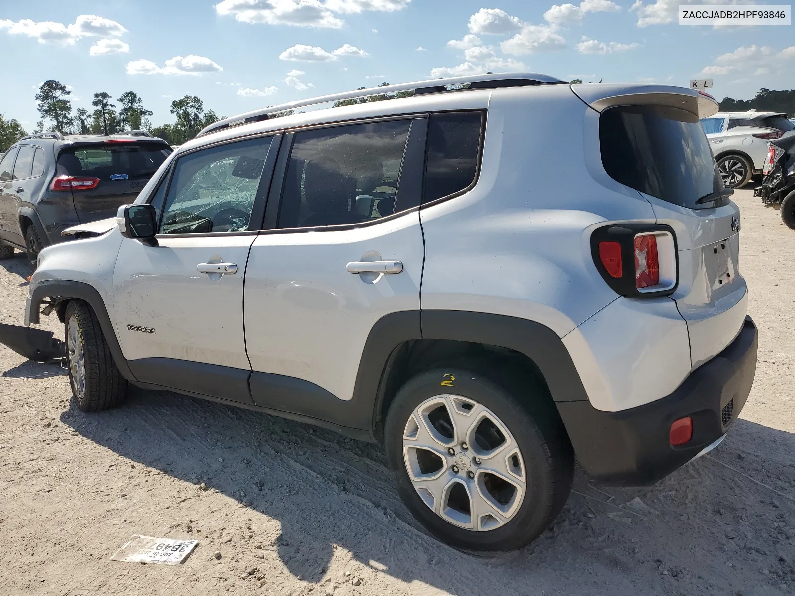 2017 Jeep Renegade Limited VIN: ZACCJADB2HPF93846 Lot: 65842654