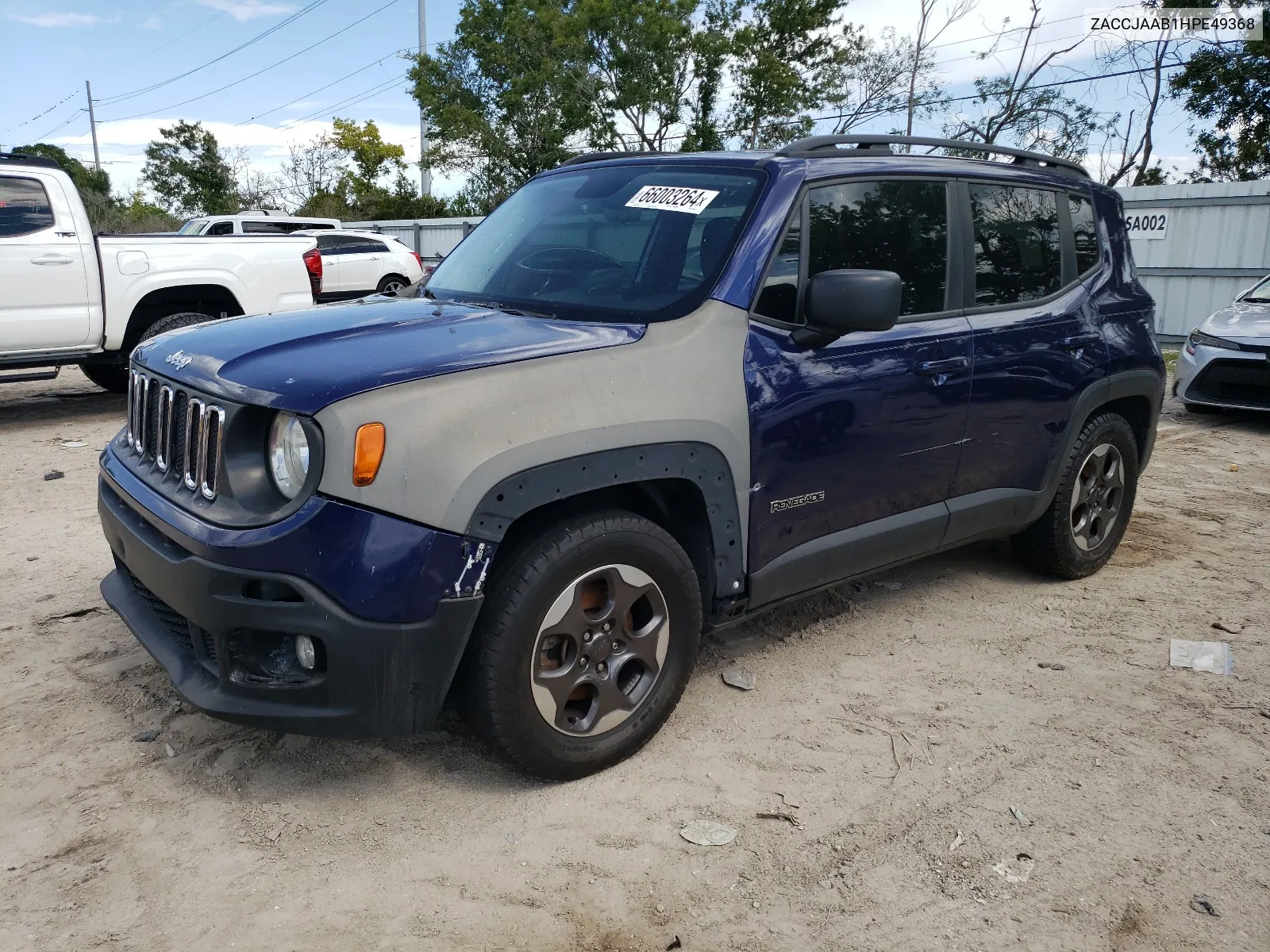 2017 Jeep Renegade Sport VIN: ZACCJAAB1HPE49368 Lot: 66003264