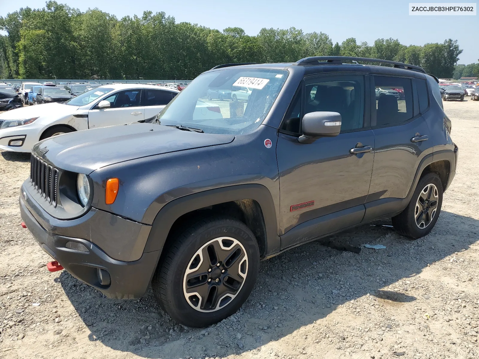 2017 Jeep Renegade Trailhawk VIN: ZACCJBCB3HPE76302 Lot: 66319414