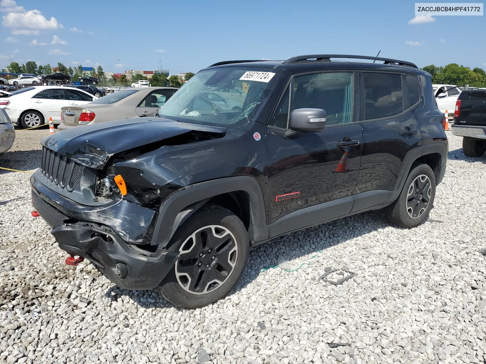 2017 Jeep Renegade Trailhawk VIN: ZACCJBCB4HPF41772 Lot: 66971724