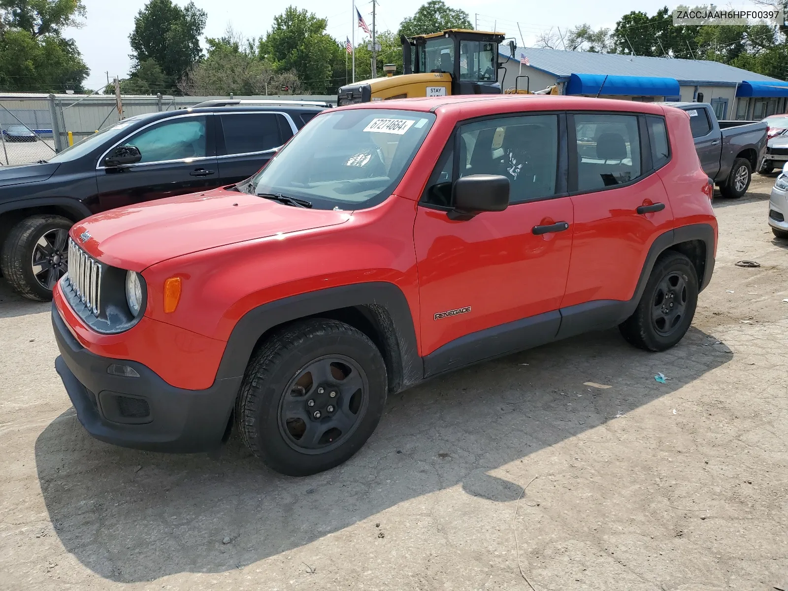 2017 Jeep Renegade Sport VIN: ZACCJAAH6HPF00397 Lot: 67274664