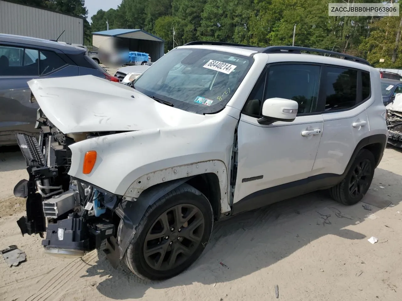 2017 Jeep Renegade Latitude VIN: ZACCJBBB0HPG63806 Lot: 68440214