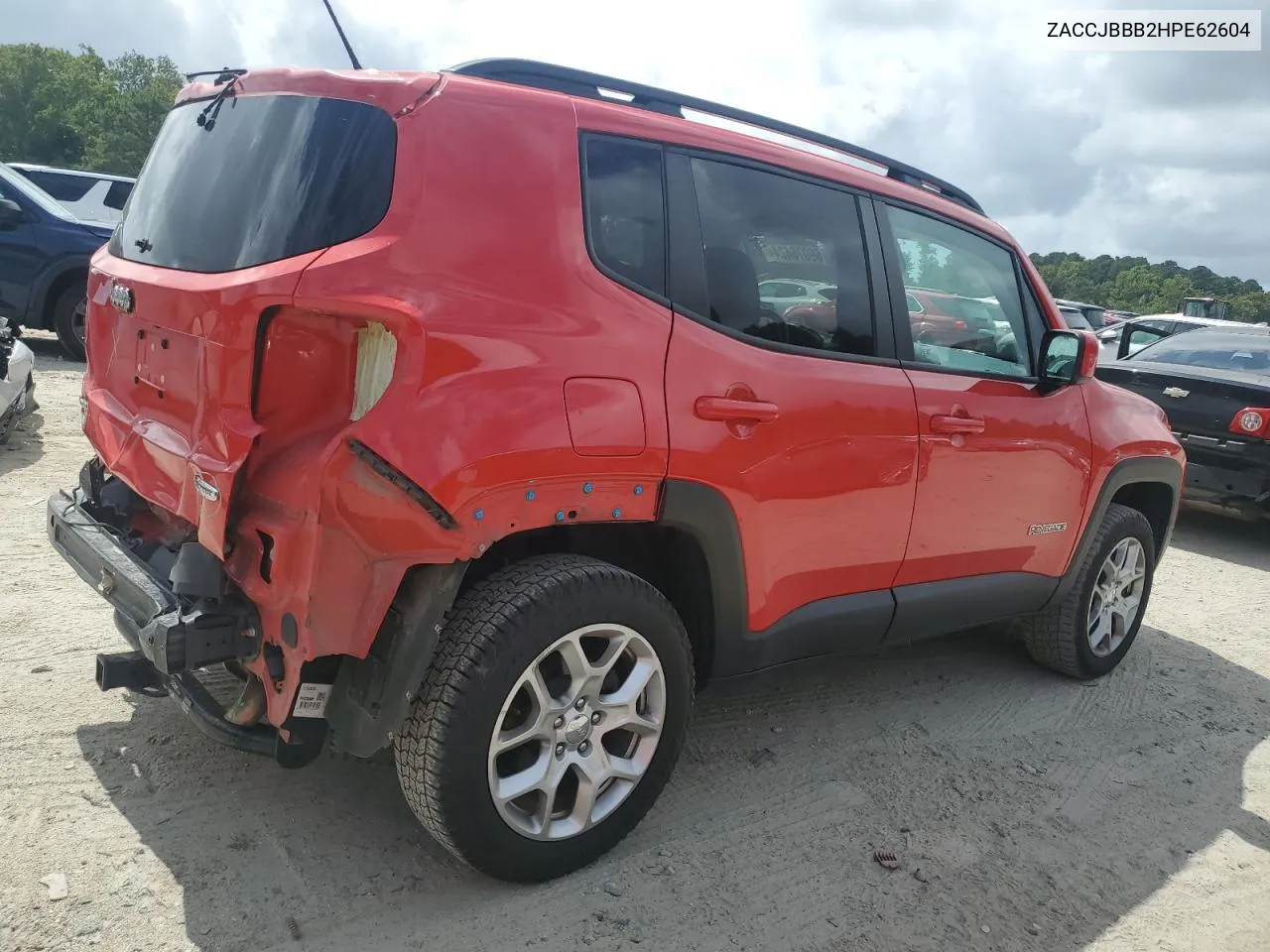 2017 Jeep Renegade Latitude VIN: ZACCJBBB2HPE62604 Lot: 69076424