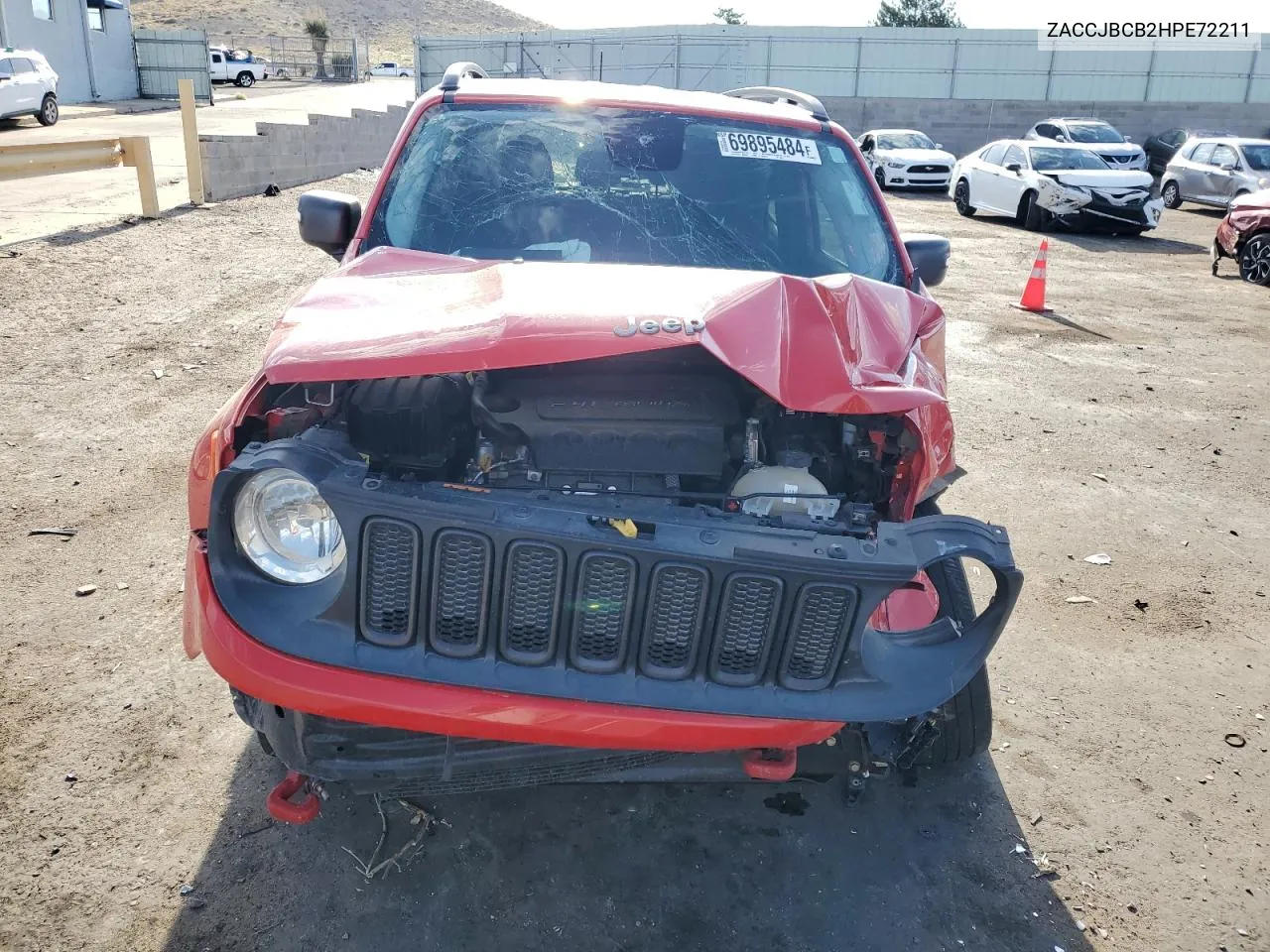 2017 Jeep Renegade Trailhawk VIN: ZACCJBCB2HPE72211 Lot: 69895484