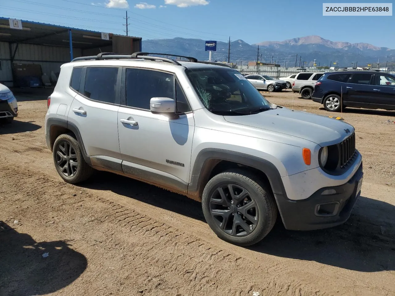 2017 Jeep Renegade Latitude VIN: ZACCJBBB2HPE63848 Lot: 72623614