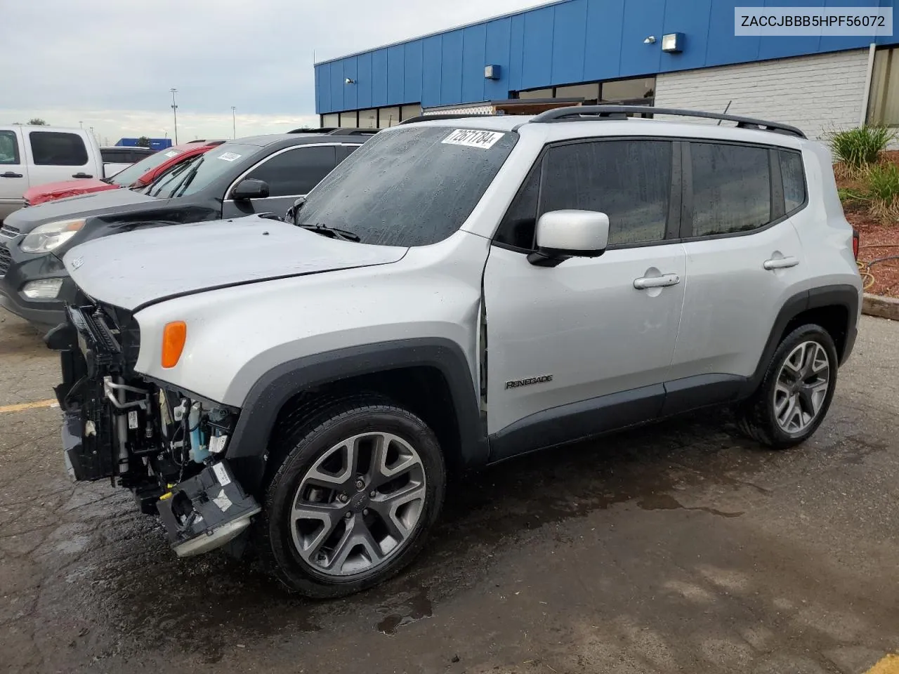 2017 Jeep Renegade Latitude VIN: ZACCJBBB5HPF56072 Lot: 72671784