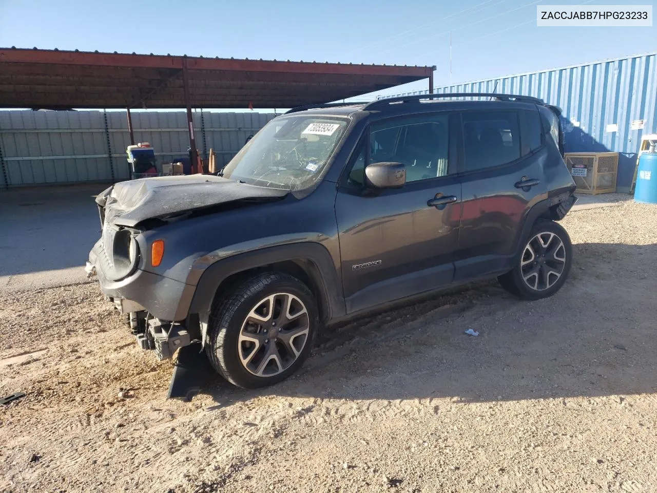 2017 Jeep Renegade Latitude VIN: ZACCJABB7HPG23233 Lot: 73053934