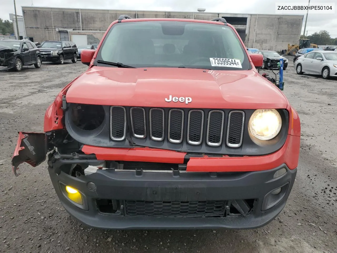 2017 Jeep Renegade Latitude VIN: ZACCJBBBXHPE50104 Lot: 73599544