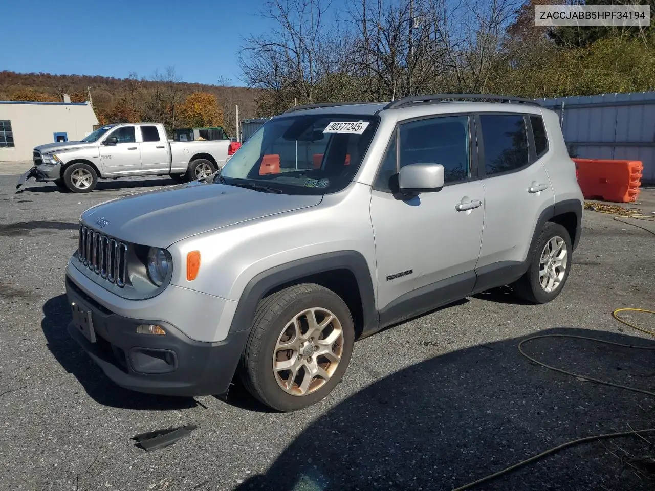 ZACCJABB5HPF34194 2017 Jeep Renegade Latitude