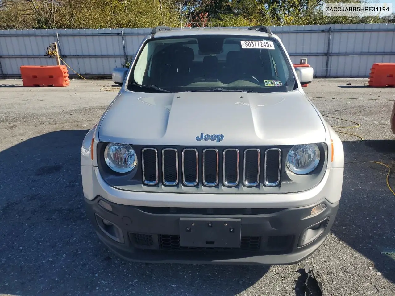 ZACCJABB5HPF34194 2017 Jeep Renegade Latitude
