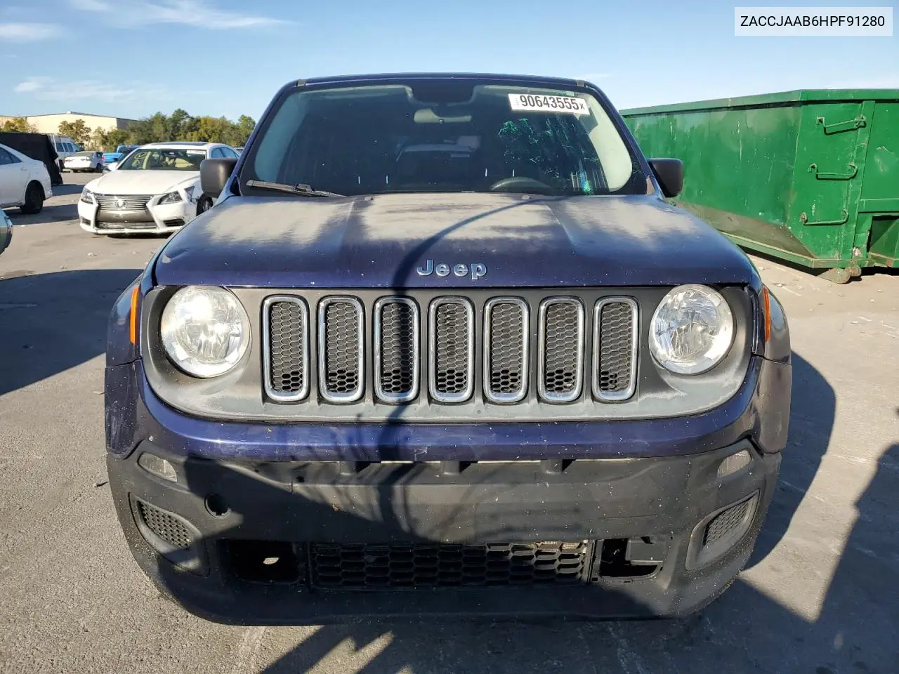 ZACCJAAB6HPF91280 2017 Jeep Renegade Sport