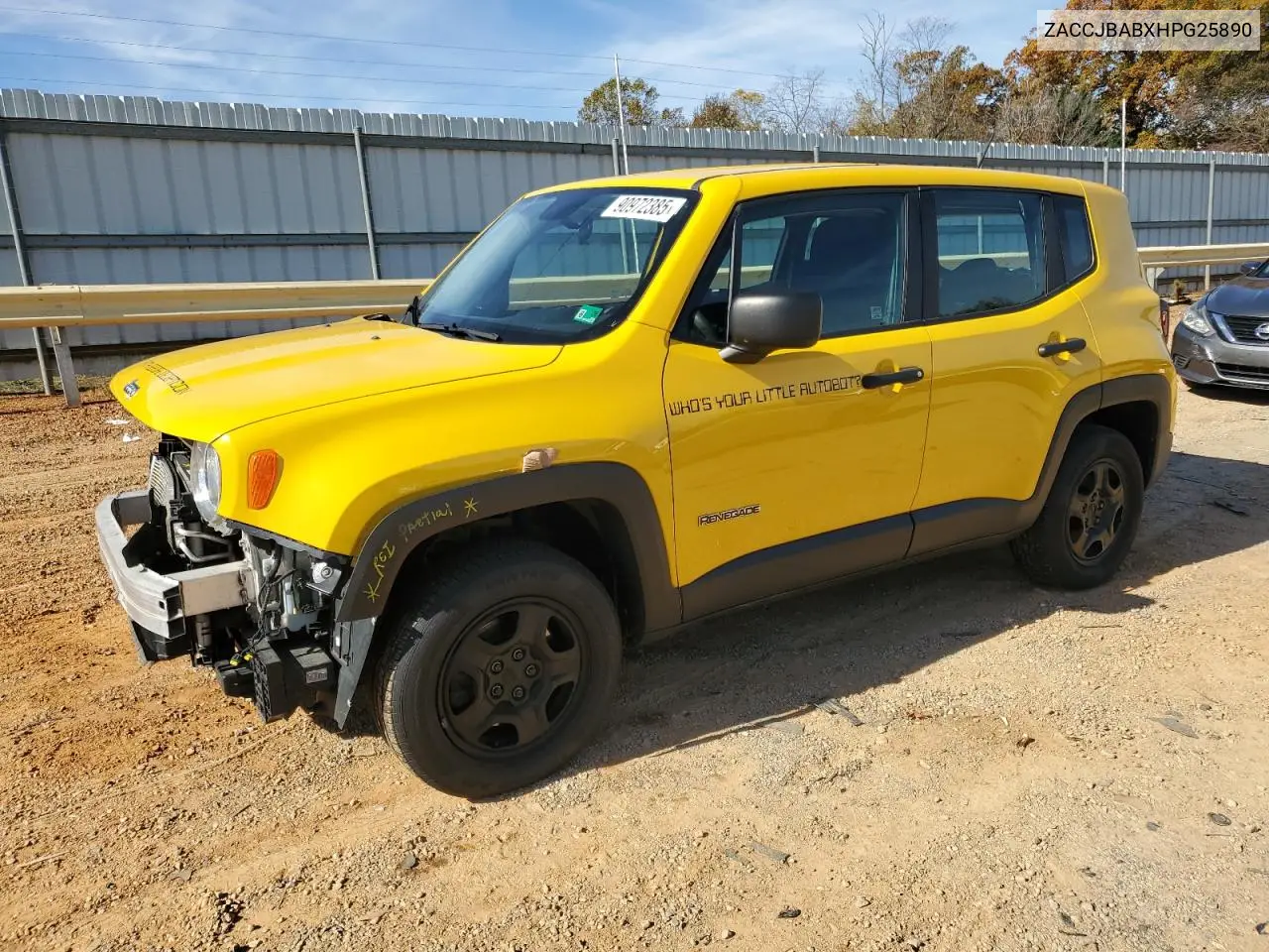 ZACCJBABXHPG25890 2017 Jeep Renegade Sport