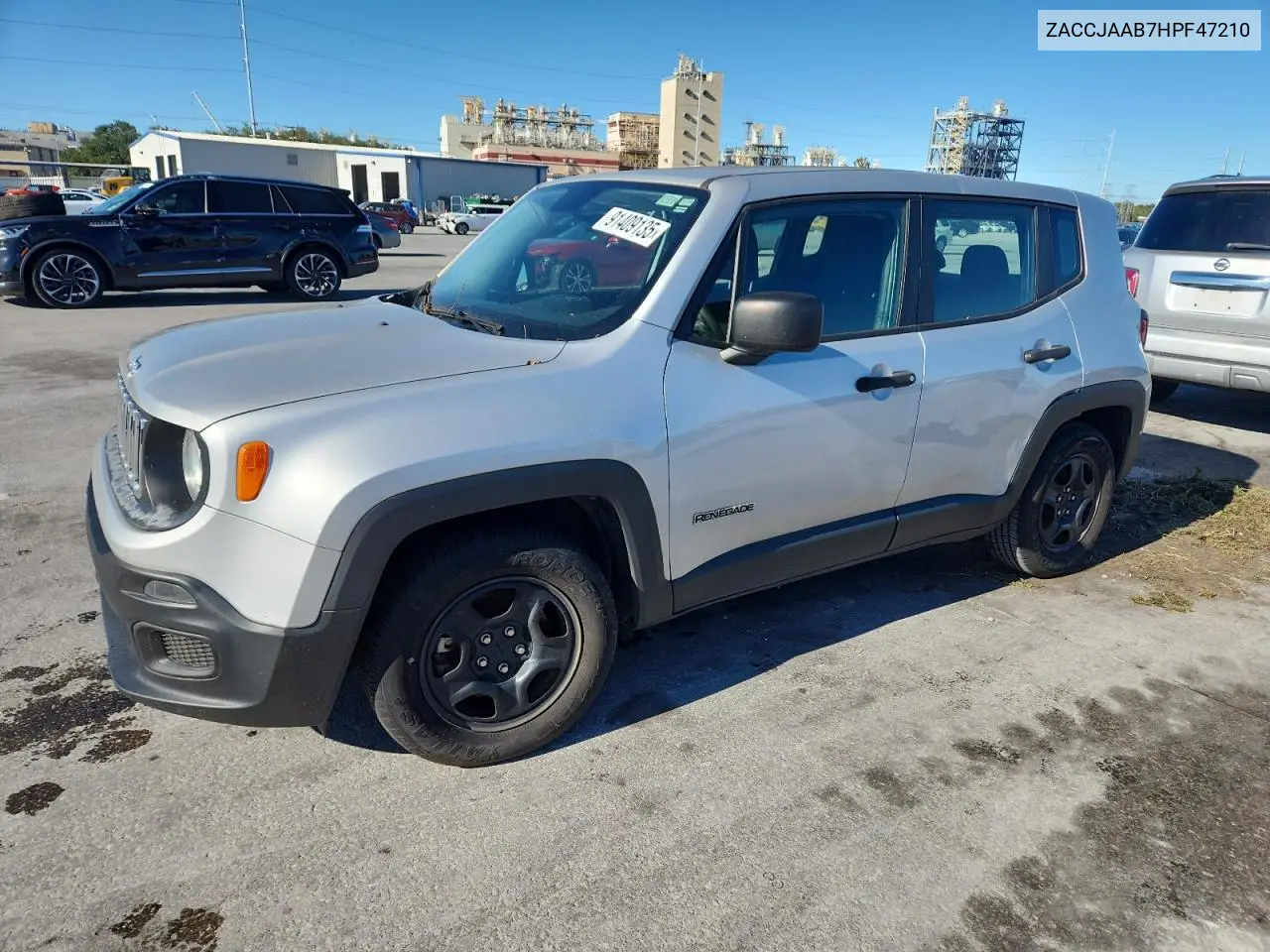 ZACCJAAB7HPF47210 2017 Jeep Renegade Sport
