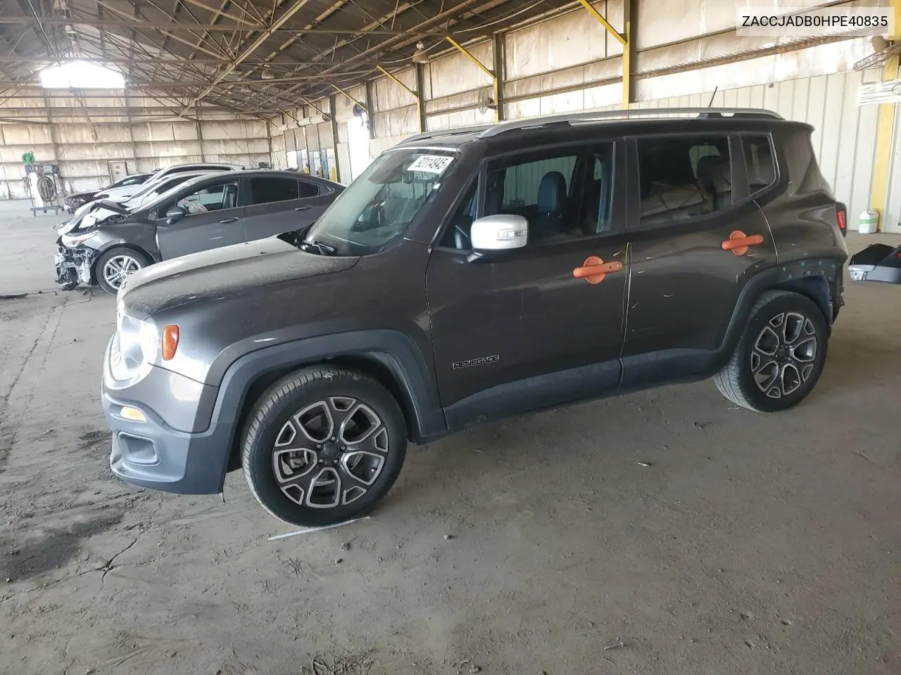 ZACCJADB0HPE40835 2017 Jeep Renegade Limited