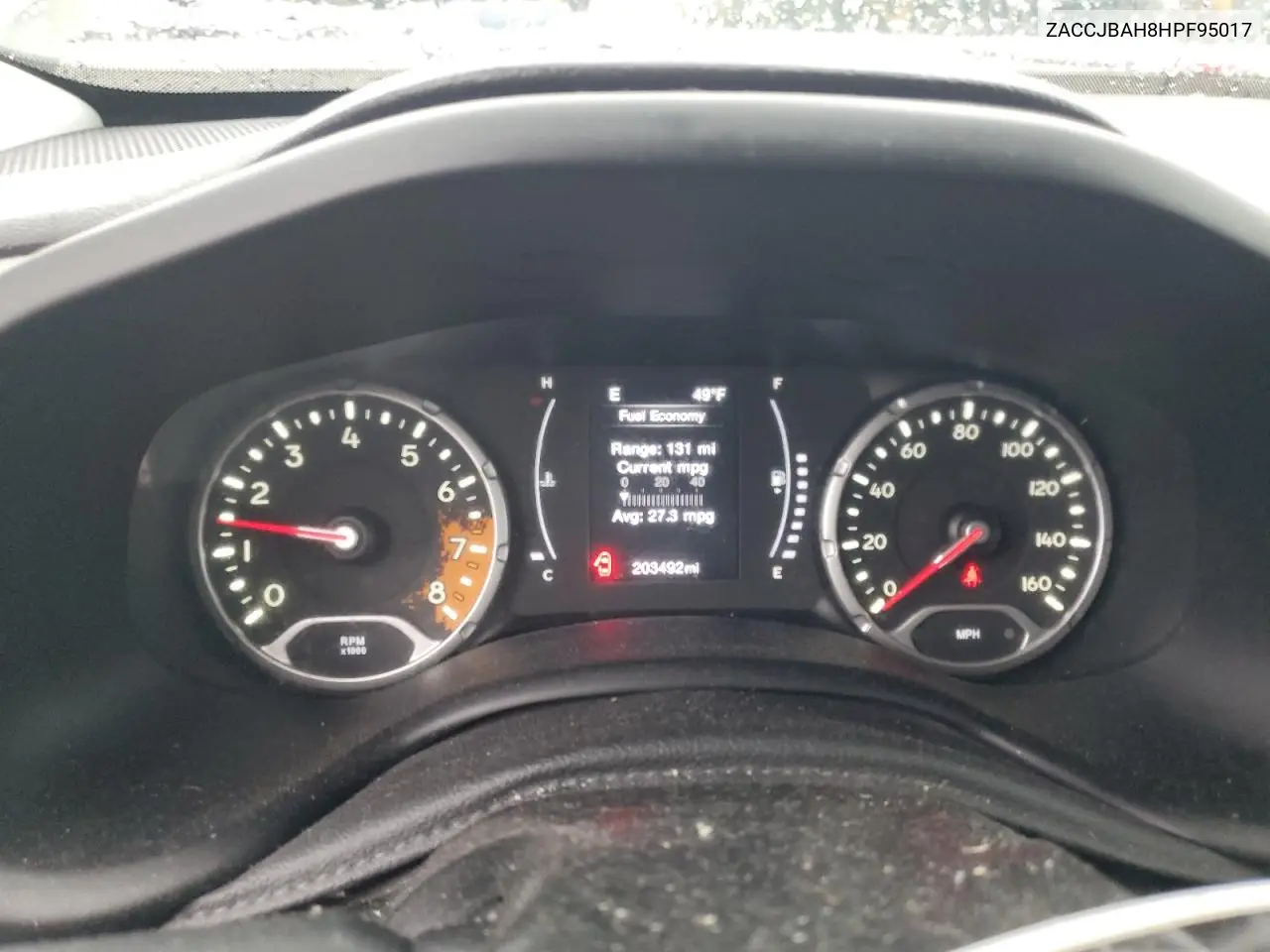 ZACCJBAH8HPF95017 2017 Jeep Renegade Sport