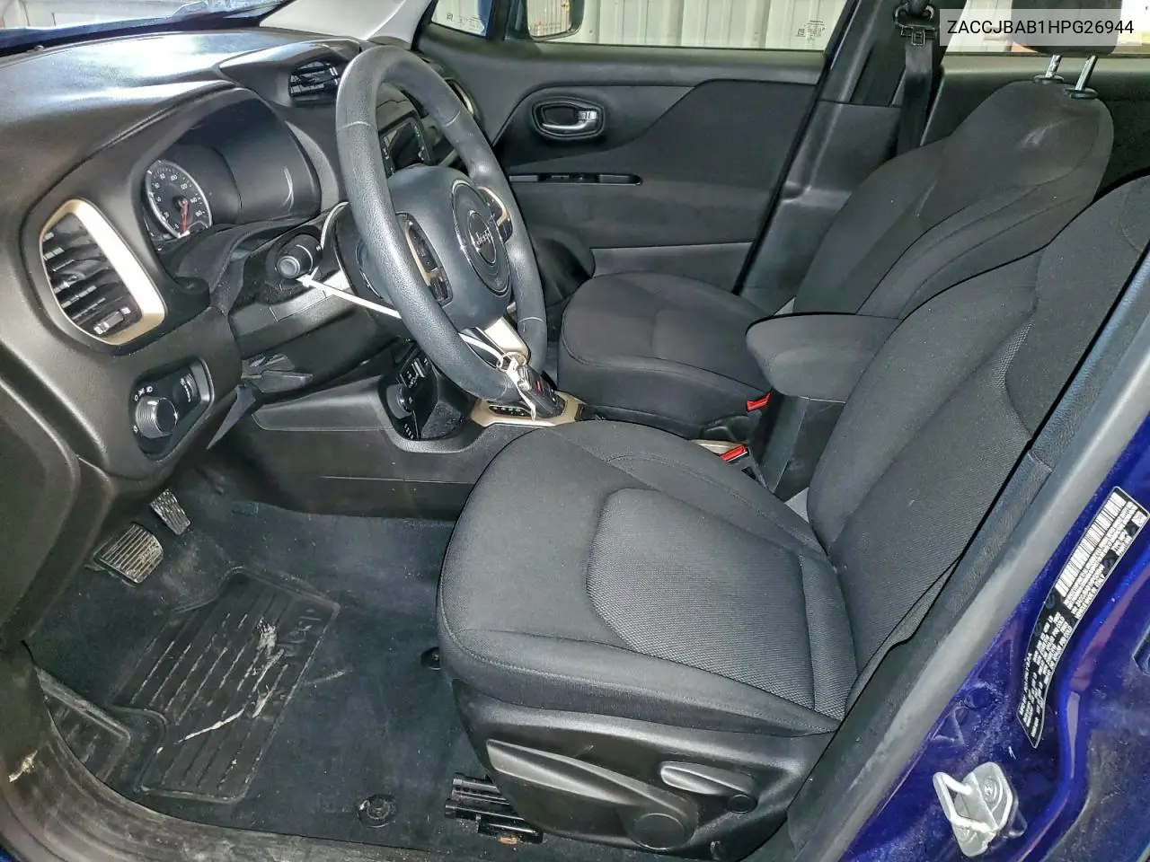 ZACCJBAB1HPG26944 2017 Jeep Renegade Sport