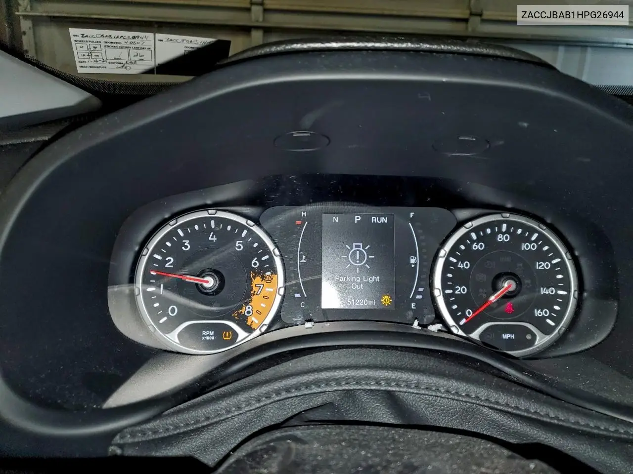 ZACCJBAB1HPG26944 2017 Jeep Renegade Sport