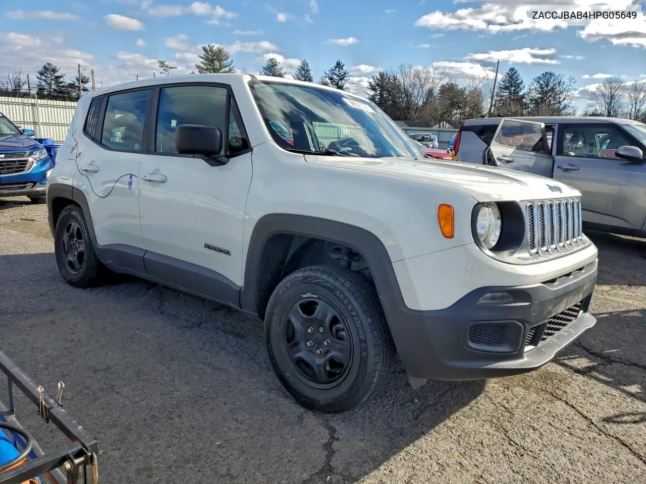 ZACCJBAB4HPG05649 2017 Jeep Renegade Sport