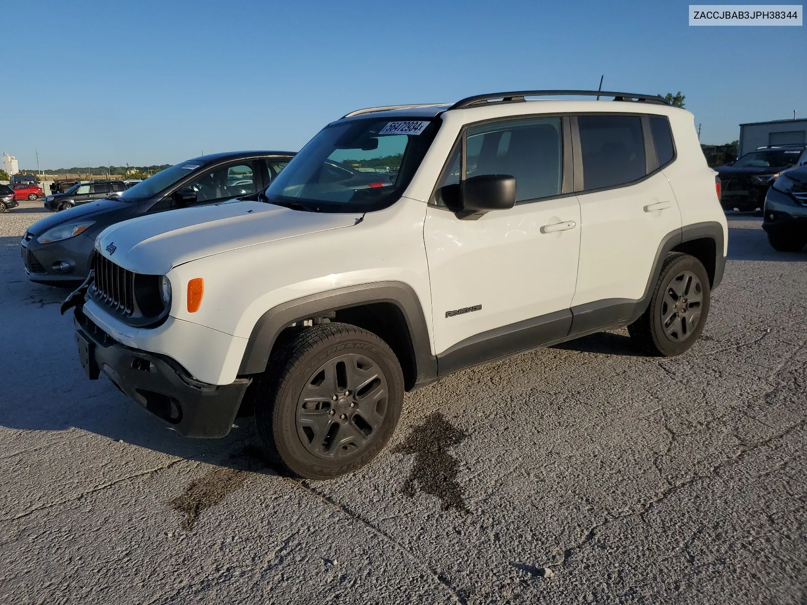 2018 Jeep Renegade Sport VIN: ZACCJBAB3JPH38344 Lot: 56472934