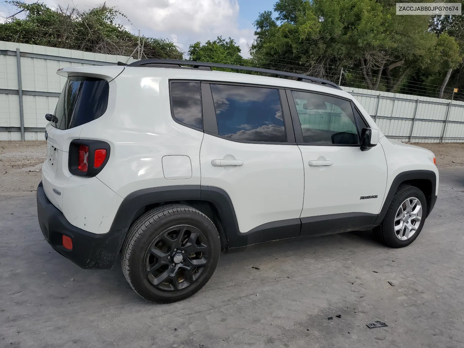 2018 Jeep Renegade Latitude VIN: ZACCJABB0JPG70674 Lot: 58487674