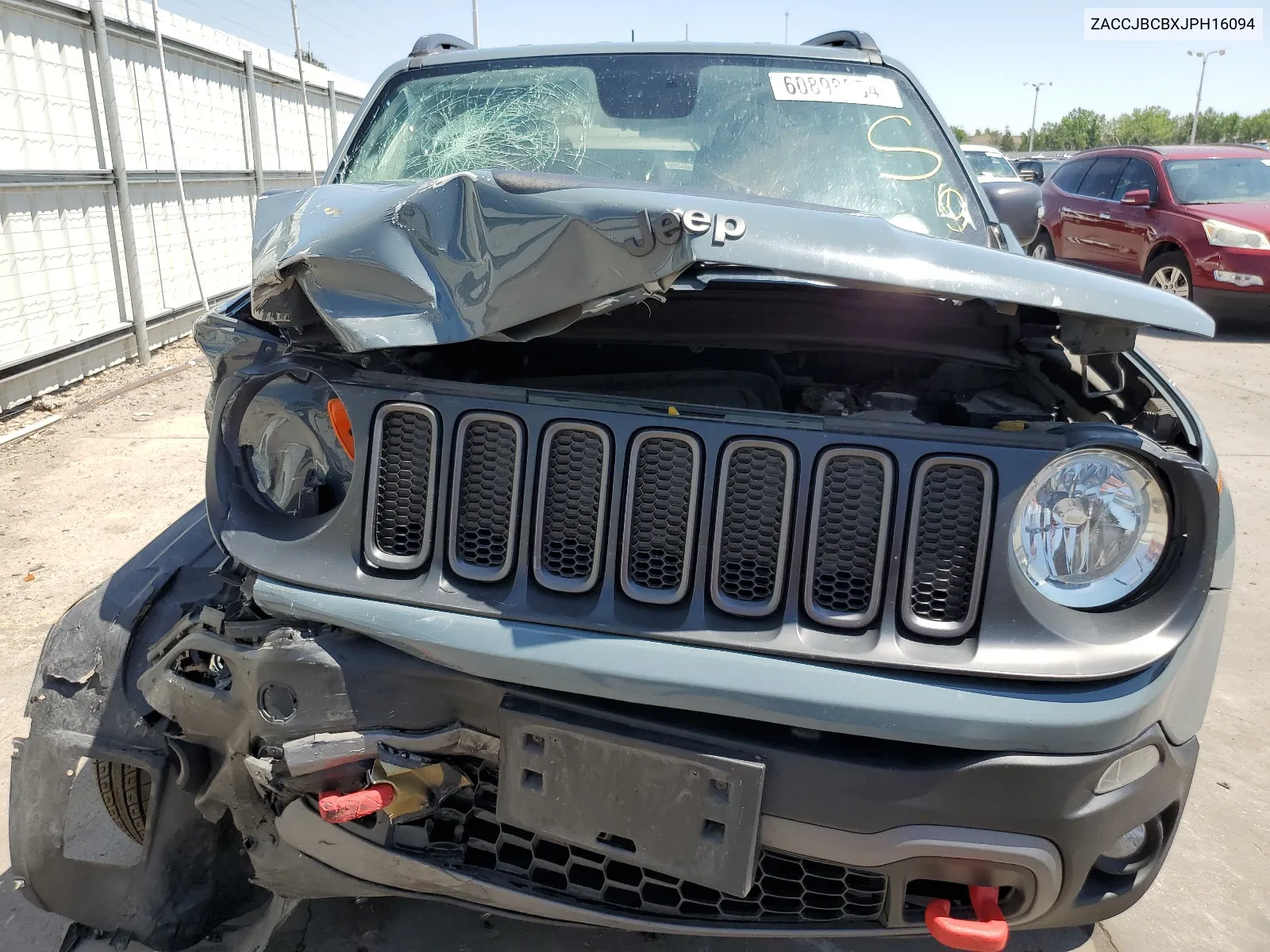 2018 Jeep Renegade Trailhawk VIN: ZACCJBCBXJPH16094 Lot: 60898954