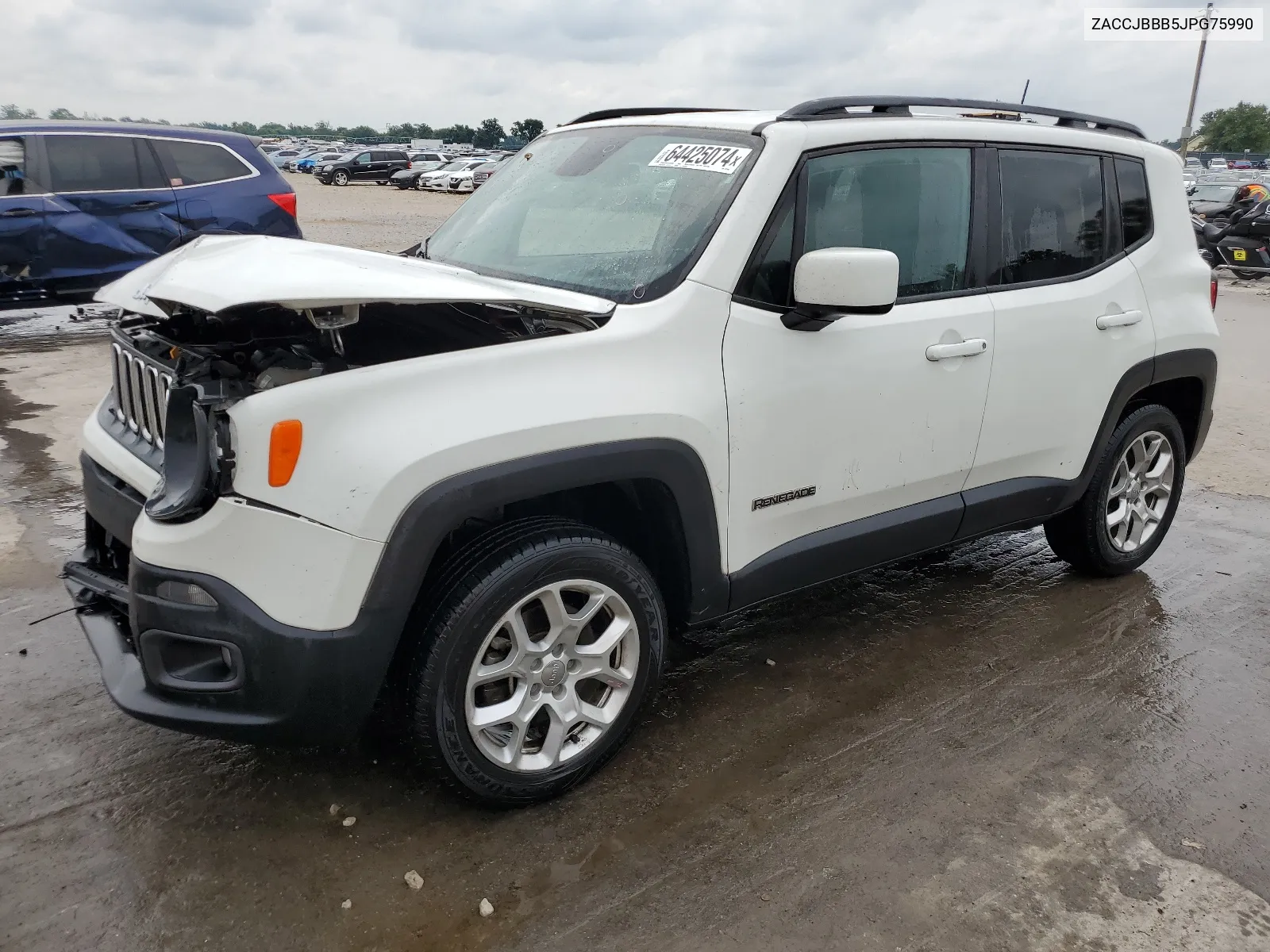 2018 Jeep Renegade Latitude VIN: ZACCJBBB5JPG75990 Lot: 64425074